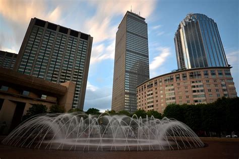 Boston Back Bay Reflecting Pool Fountain Photograph By Toby Mcguire