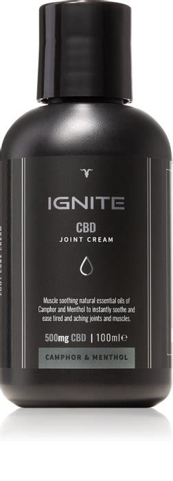 Ignite Cbd Camphor And Menthol 500mg Relaxing Cream For Muscles And