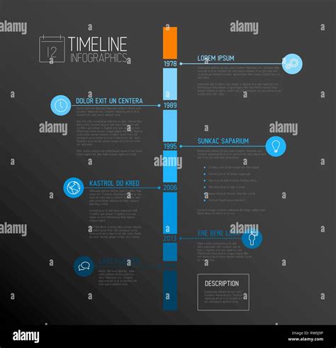 Vector Infographic Timeline Report Template With The Biggest Milestones