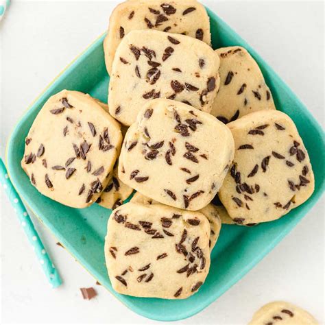 Chocolate Chip Shortbread Cookies