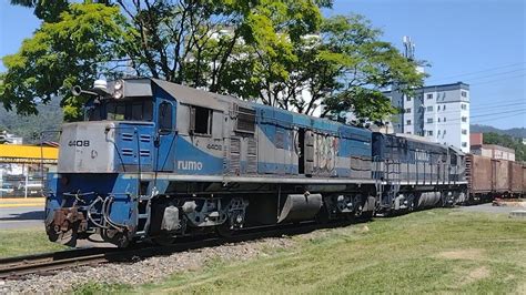 Trem locotrol carregado em Jaraguá do Sul SC 16 09 23 G22UB S