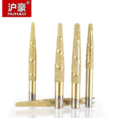 HUHAO 1PC Melt Melting CNC Stone Carving Router Bit Stone Carving Tools