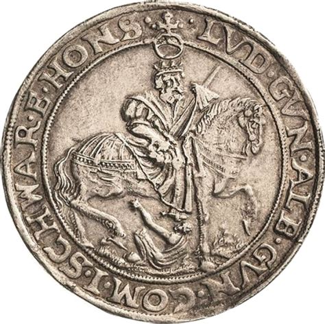 ½ Thaler Albert VIII Günther XLII Anthony Henry John Günther II