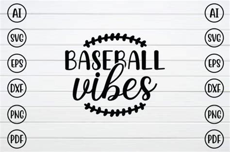 Baseball Vibes Svg Graphic By Bd Graphics Hub Creative Fabrica