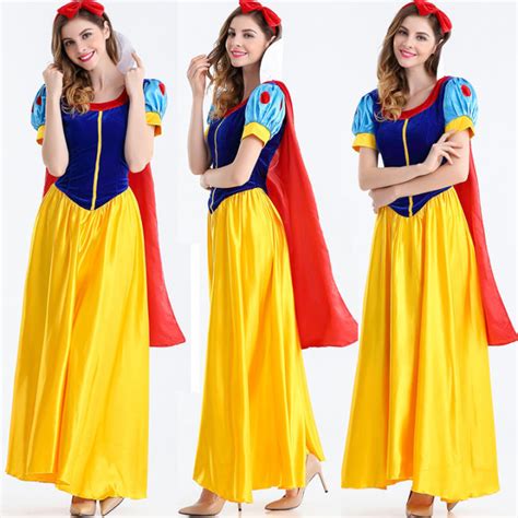 WGB Adult Snow White Dress Snow Queen Costume Fairy Tale Character ...