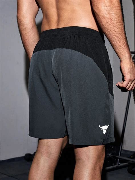 Manfinity Fitness Shorts Esportivos para Ginástica em Blocos de Cores