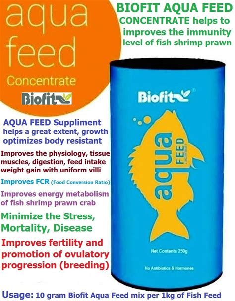 Netsurf Biofit Aqua Feed Concentrate 250 G Fish Feed Supplement Build