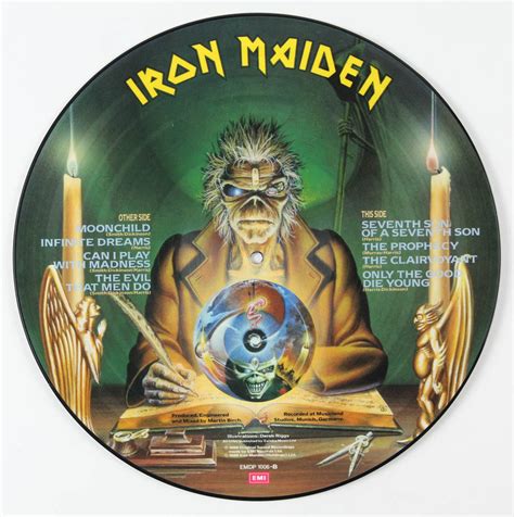 LE Iron Maiden "Seventh Son of a Seventh Son" Album Poster Insert With ...