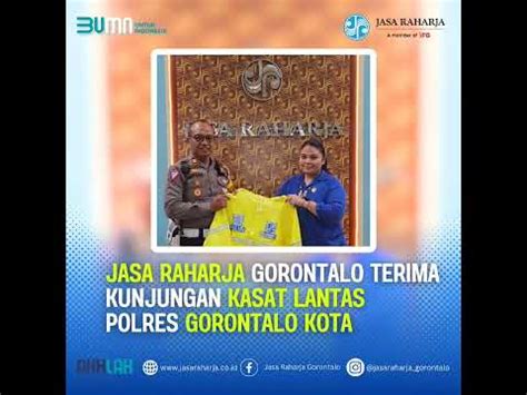 Jasa Raharja Gorontalo Terina Kunjungan Kasat Lantas Polres Gorontalo