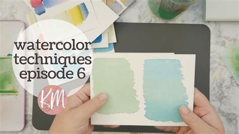 How To Do Watercolor Washes Flat Variegated And Graded Wash