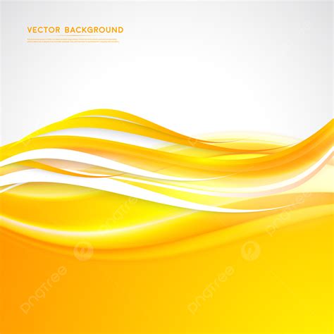 Vector Yellow Abstract Background With Wavy Design Brochure, Fl, Banner ...