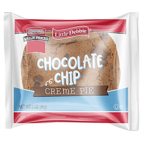 Little Debbie Creme Pie Chocolate Chip Value Priced 3 Oz Doughnuts Pies And Snack Cakes