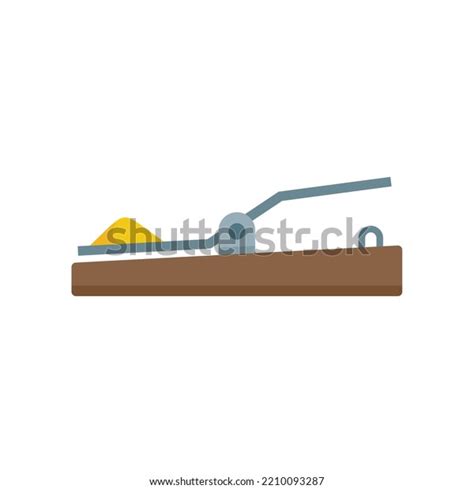 Mouse Trap Icon Flat Illustration Mouse Stock Vector Royalty Free