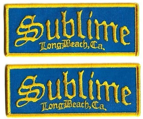 Sublime Long Beach Logo Patch Lot Of 2 Patches Embroidered Iron Or