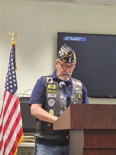 Judge Advocate Marc Mathes American Legion CSM Gary M Crisp Post 289