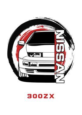 Nissan 300ZX Japan Poster Picture Metal Print Paint By Faissal