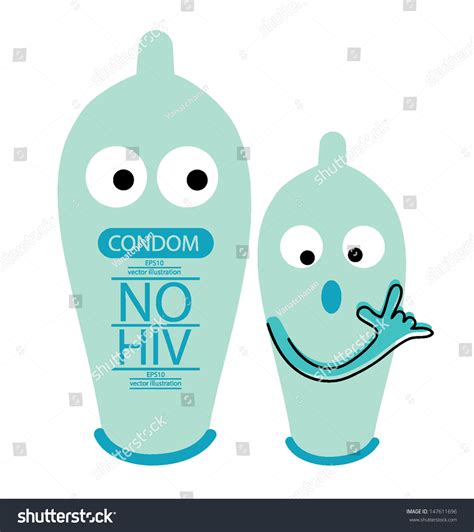 Sex Cartoon Condom Vector Illustration Stock Vector Royalty Free