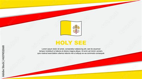 Holy See Flag Abstract Background Design Template. Holy See ...