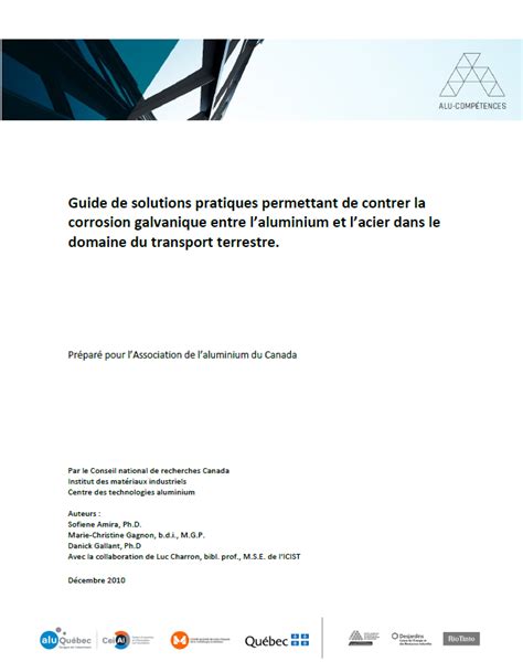 Guide De Solutions Pratiques Permettant De Contrer La Corrosion