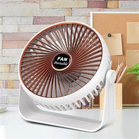 Wiueurtly Personal Usb Desk Fan Speeds Portable Desktop Table Fan