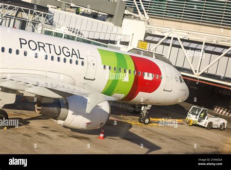 Lissabon Portugal Am Dezember Aeroporto Airport Humberto