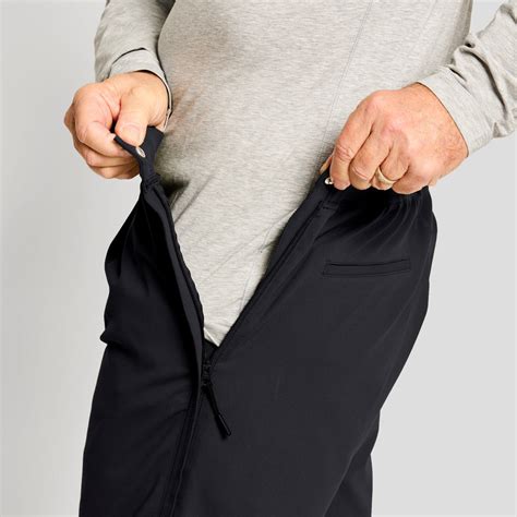 Mens Adaptive Side Zip Pants Mens Everyday Pants Navy M Joe And Bella