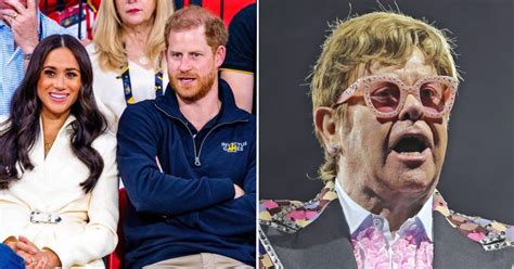 Prince Harry Meghan Markle Praise Elton John Show PDA