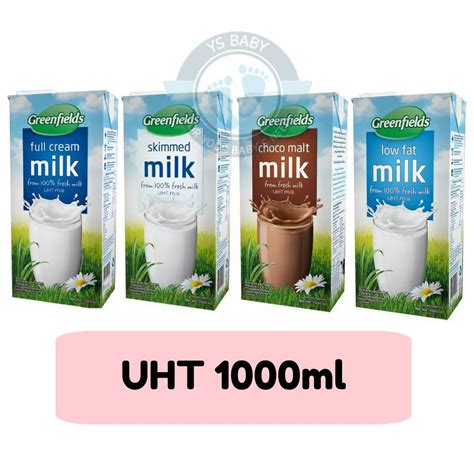 Jual Greenfields Uht Fullcream Chocomalt Low Fat Skim Milk Ml