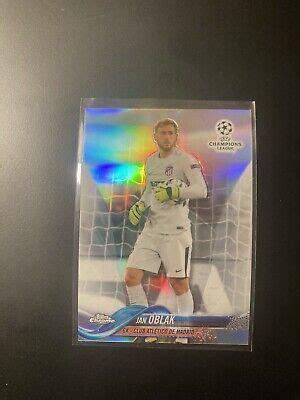 2017 18 Topps Chrome UEFA Champions League Jan Oblak Refractor Holo 57