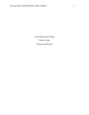 Gene Therapy And Cloning Docx Docx Running Head Gene Therapy And