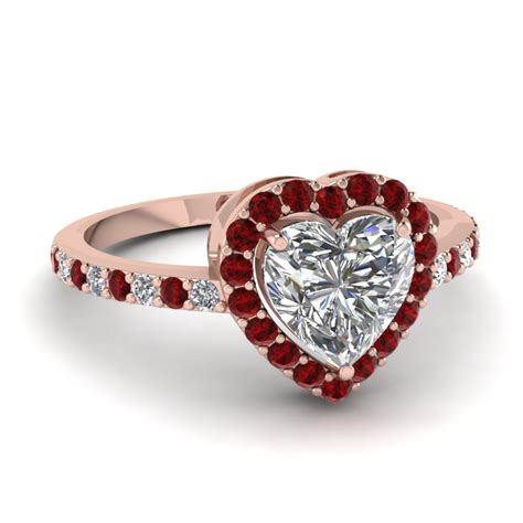 Ruby Accent Engagement Rings | Fascinating Diamonds