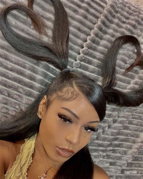 𝐒𝐓𝐔𝐍𝐍𝐀𝐆𝐑𝐋ᥫ᭡ In 2021 Baddie Hairstyles Sleek Ponytail Hair Laid