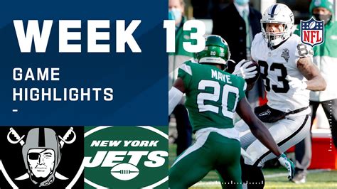 Raiders Vs Jets Week 13 Highlights NFL 2020 YouTube