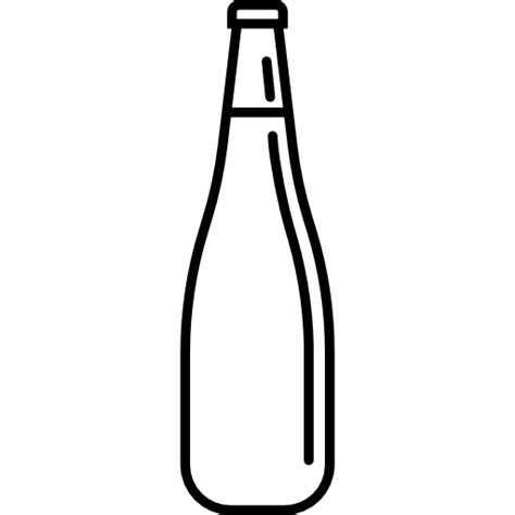 Thin Bottle Of Water Free Food Icons