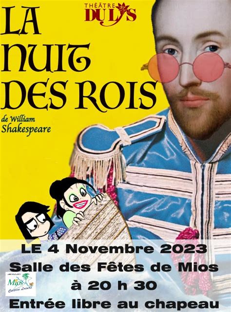 Pièce De Théâtre « La Nuit Des Rois Avec Mios Culture Loisirs Ville