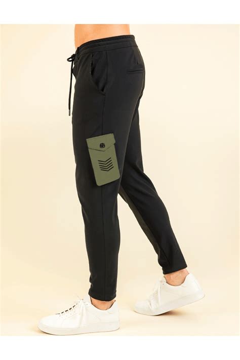 Chris Cargo Pantalon Noir