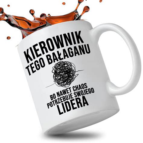 Kubek Bia Y Prezent Dla Szefa Prze O Onego Kierownik Tego Ba Aganu