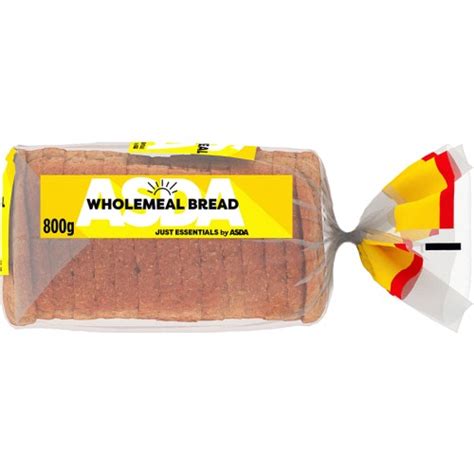 Just Essentials By Asda Wholemeal Bread G Compare Prices Where