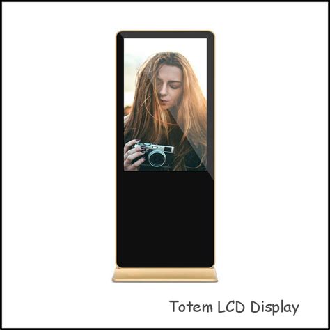 55 Inch Floor Standing Digital Signage Displays Totem LCD Advertising