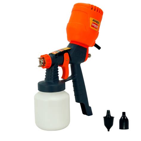 Pistola De Pintura Elétrica Pulverizadora Compressor 450w Intech