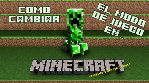 Como Cambiar El Modo De Juego En Minecraft YouTube