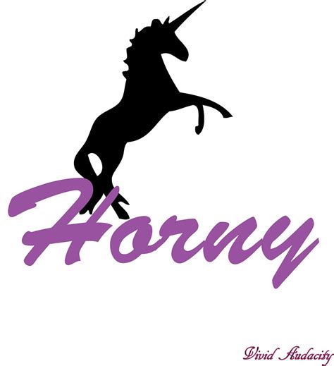 HORNY UNICORN By VividAudacity Redbubble