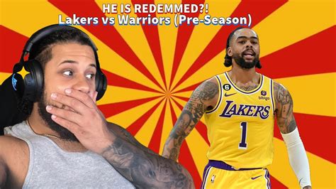 D Lo Redemption Lakers Vs Warriors Pre Season Youtube