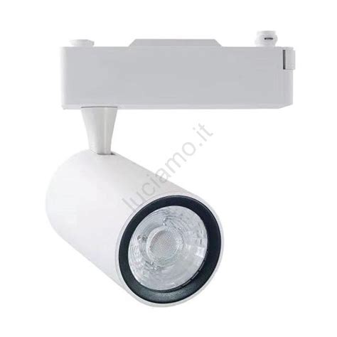 Faretto Led Binario Track Light Led W V K Bianco Luciamo