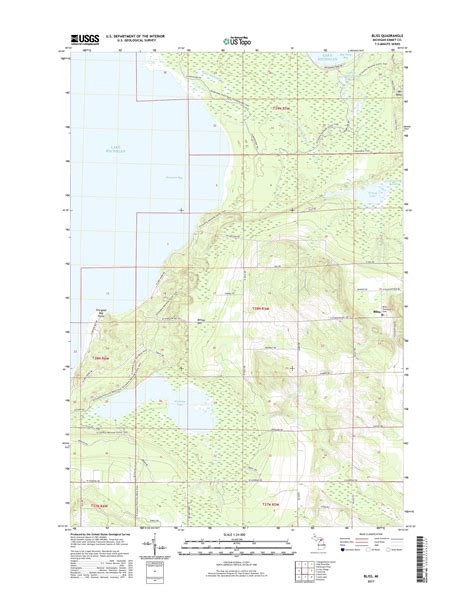 Mytopo Bliss Michigan Usgs Quad Topo Map