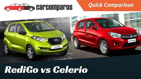 Datsun Redi Go Vs Celerio Comparison Review Youtube