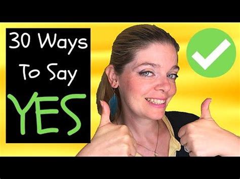 Yes Ways To Say Yes In English Improve Your English Vocabulary