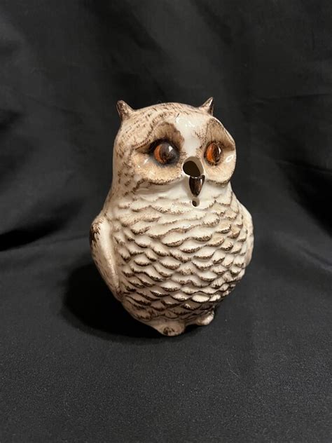 Unique Vintage Babbacombe Pottery Philip Laureston Owl Sewing Etsy