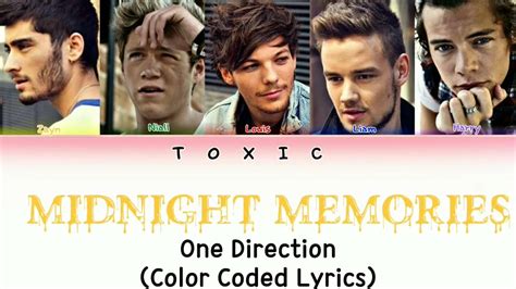 One Direction Midnight Memories Color Coded Lyrics Youtube Music