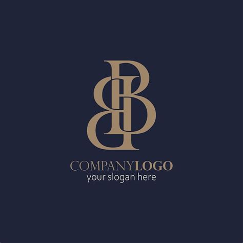 Logotipo De Monograma De Letra Bb Vector Premium